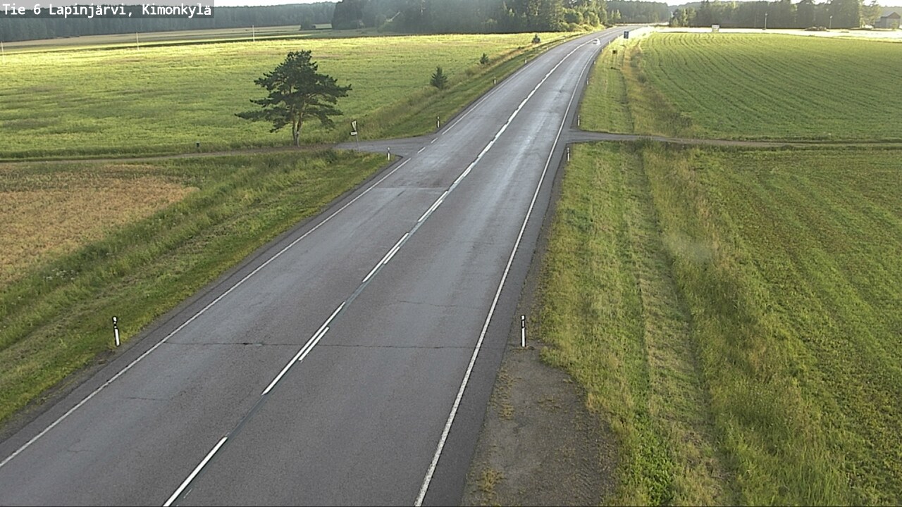 Weather Camera Image Väg 6 Lapinjärvi, Kimoböle, Lapinjärvi, Uusimaa