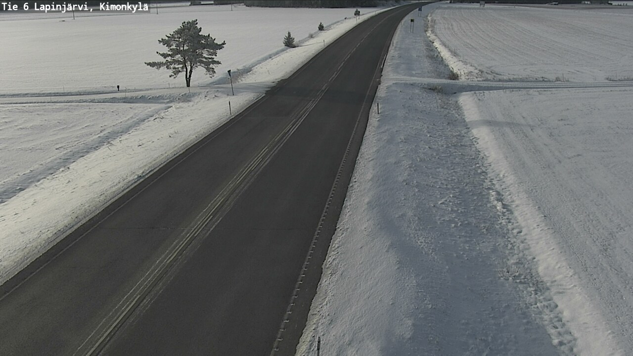 Weather Camera Image Road 6 Lapinjärvi, Kimonkylä, Lapinjärvi, Uusimaa