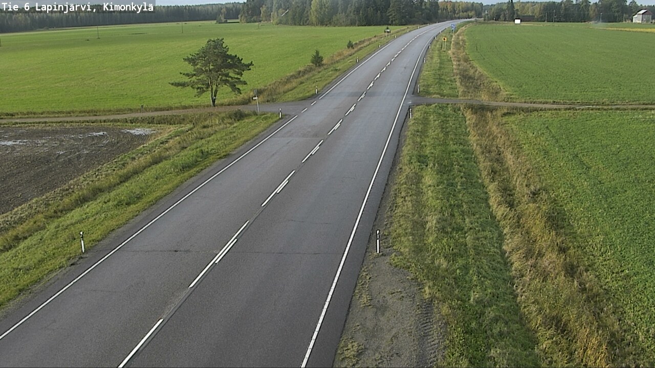 Weather Camera Image Road 6 Lapinjärvi, Kimonkylä, Lapinjärvi, Uusimaa