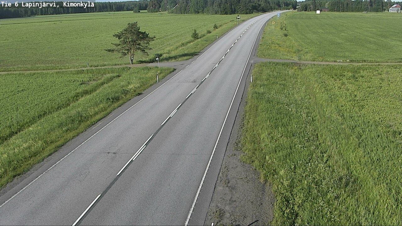 Weather Camera Image Väg 6 Lapinjärvi, Kimoböle, Lapinjärvi, Uusimaa