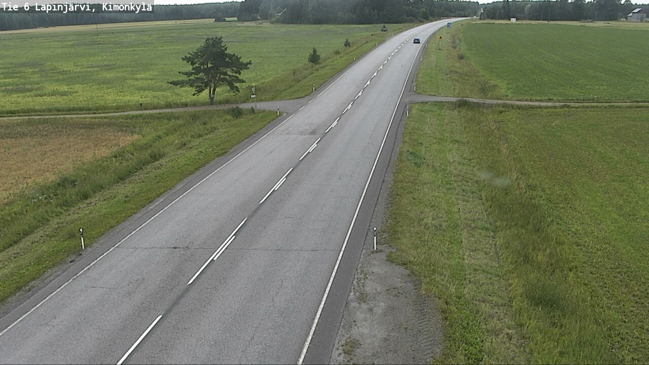 Weather Camera Image Road 6 Lapinjärvi, Kimonkylä, Lapinjärvi, Uusimaa