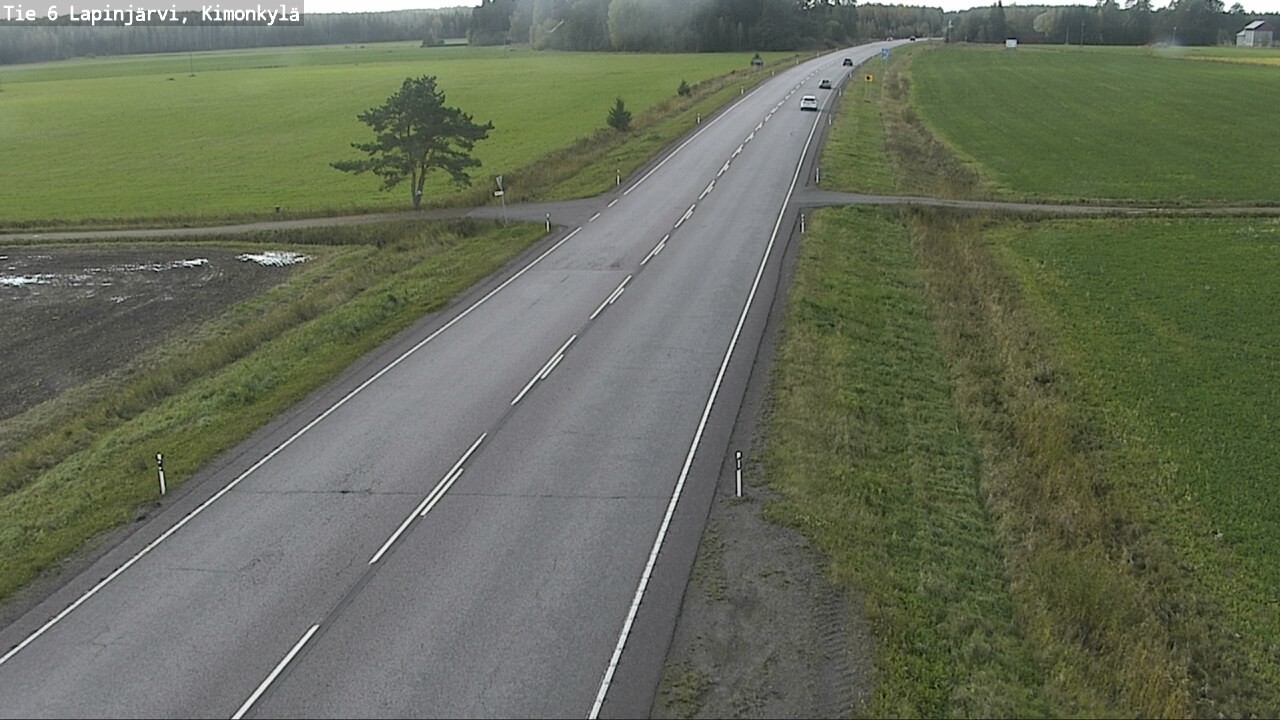 Weather Camera Image Road 6 Lapinjärvi, Kimonkylä, Lapinjärvi, Uusimaa
