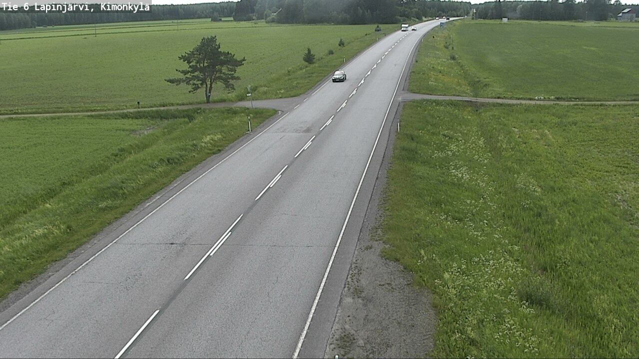 Weather Camera Image Väg 6 Lapinjärvi, Kimoböle, Lapinjärvi, Uusimaa
