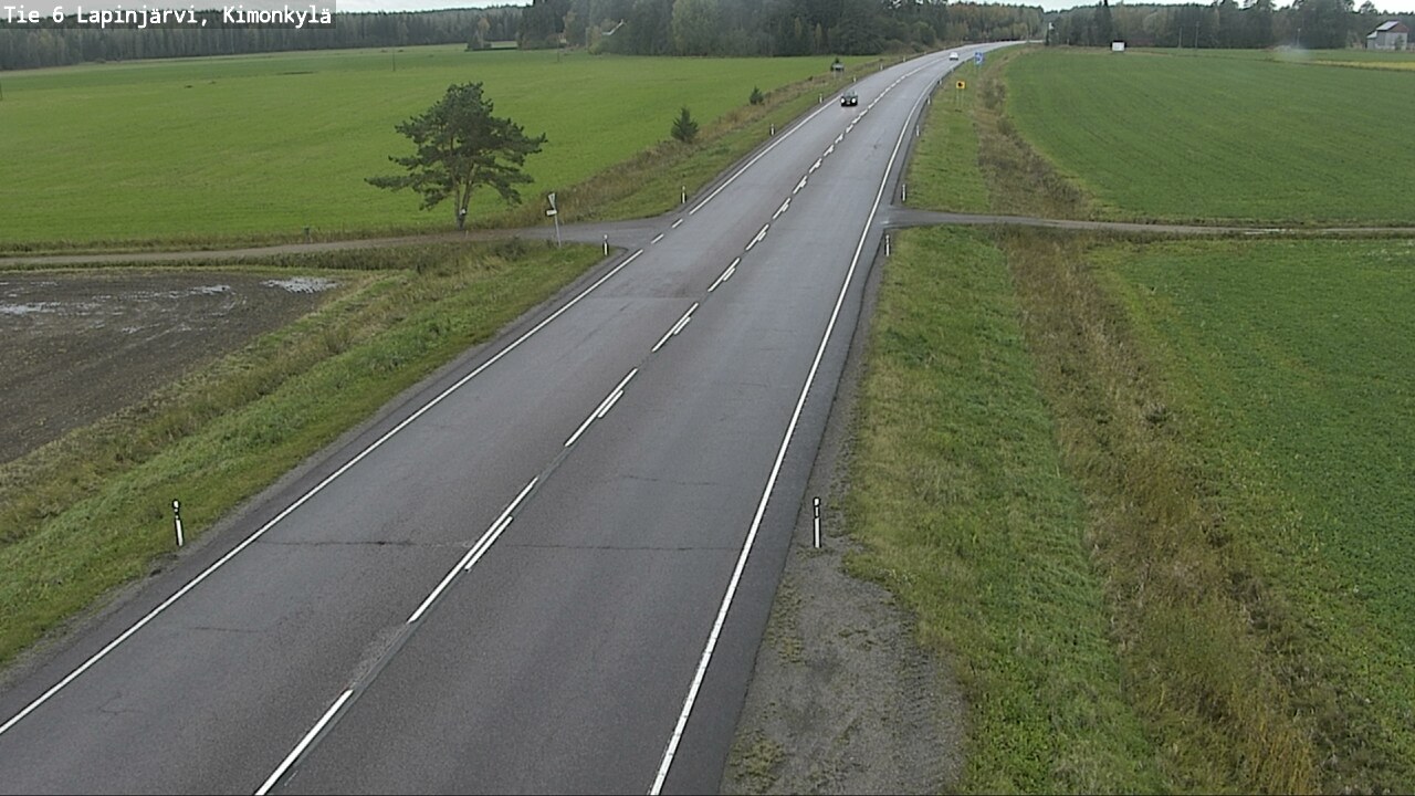 Weather Camera Image Road 6 Lapinjärvi, Kimonkylä, Lapinjärvi, Uusimaa