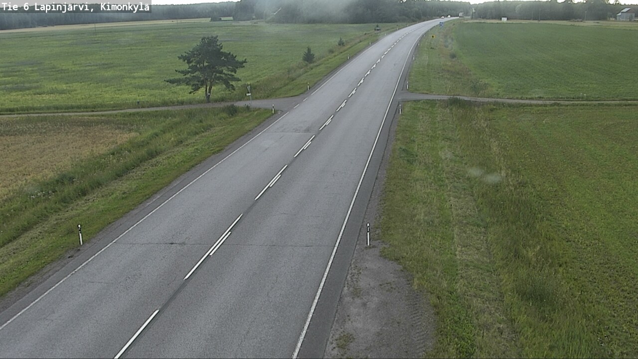 Weather Camera Image Väg 6 Lapinjärvi, Kimoböle, Lapinjärvi, Uusimaa