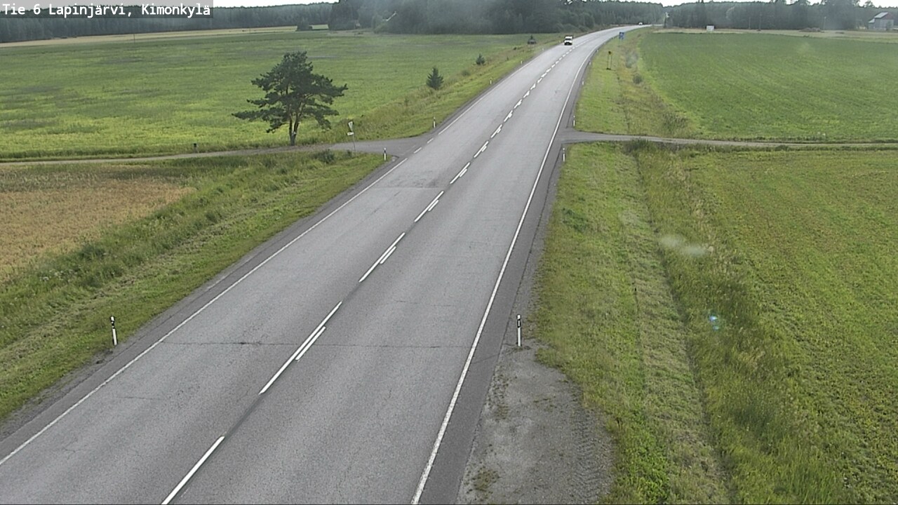 Weather Camera Image Väg 6 Lapinjärvi, Kimoböle, Lapinjärvi, Uusimaa