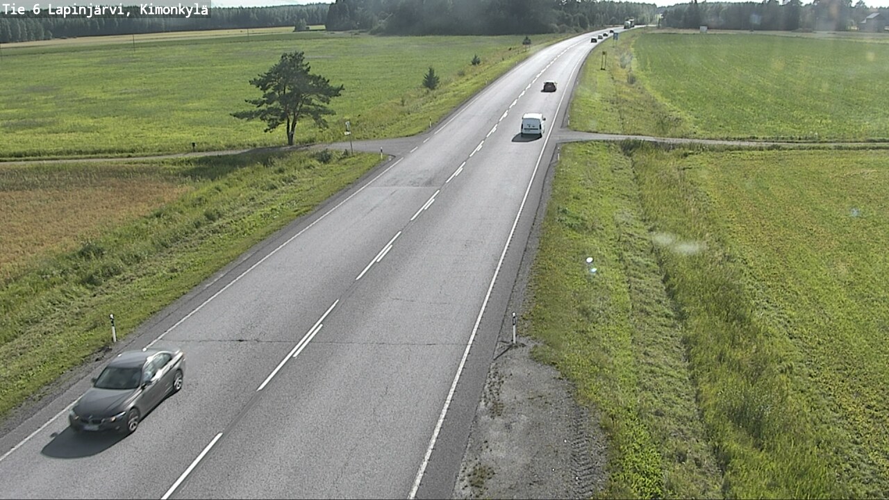 Weather Camera Image Väg 6 Lapinjärvi, Kimoböle, Lapinjärvi, Uusimaa