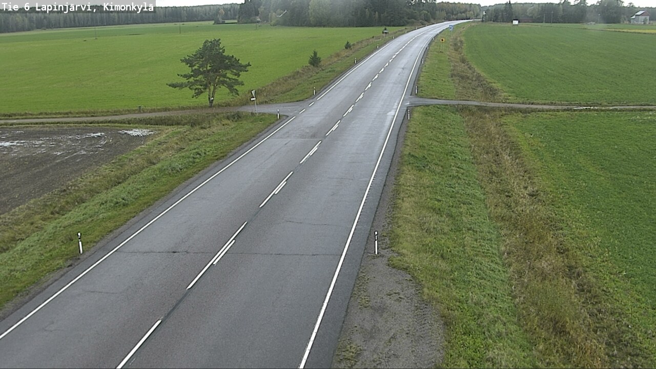 Weather Camera Image Road 6 Lapinjärvi, Kimonkylä, Lapinjärvi, Uusimaa
