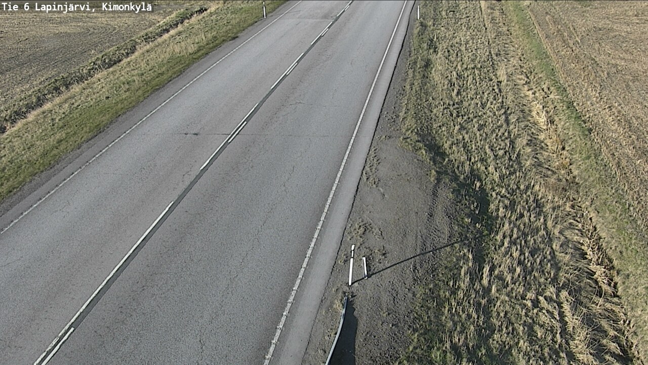 Weather Camera Image Road 6 Lapinjärvi, Kimonkylä, Lapinjärvi, Uusimaa