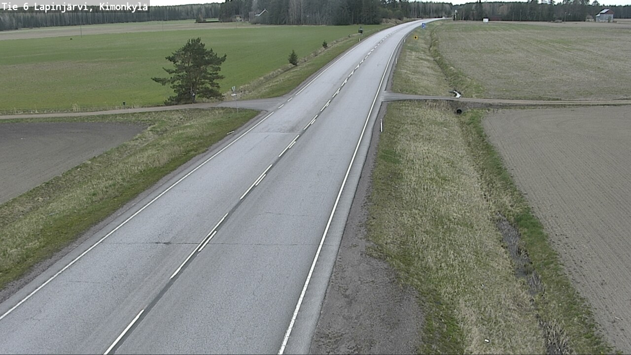 Weather Camera Image Road 6 Lapinjärvi, Kimonkylä, Lapinjärvi, Uusimaa