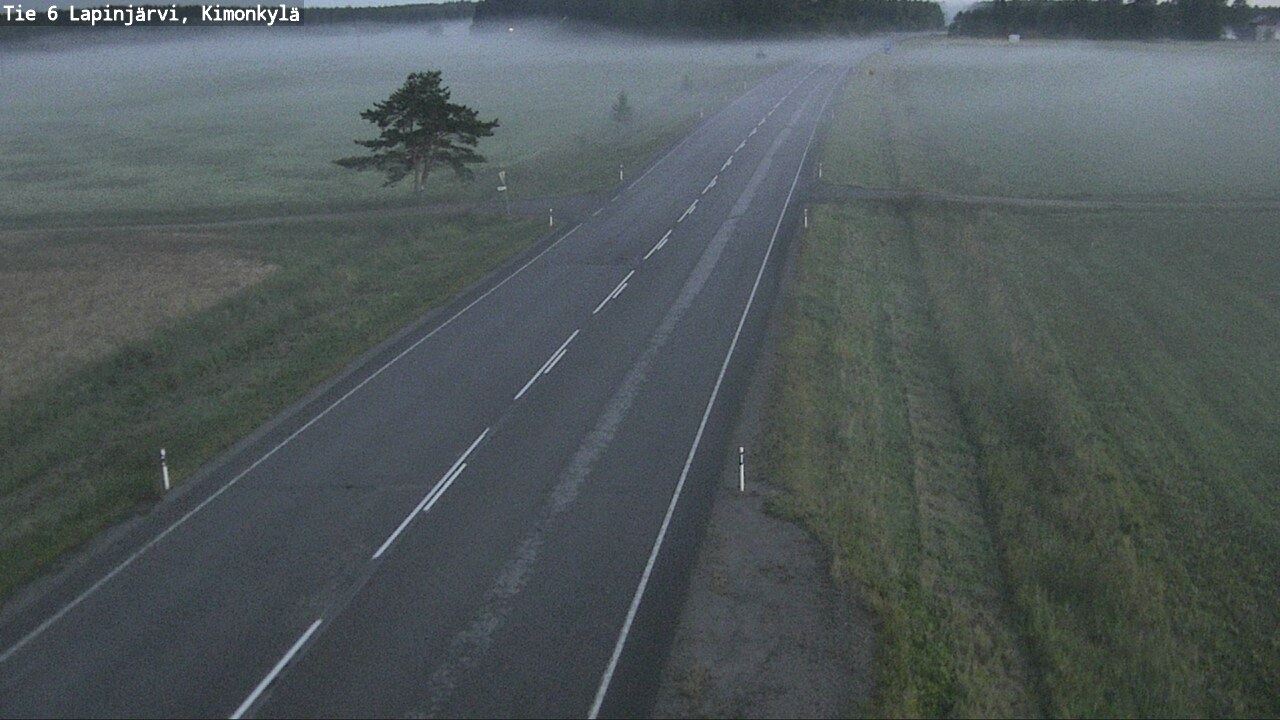 Weather Camera Image Väg 6 Lapinjärvi, Kimoböle, Lapinjärvi, Uusimaa