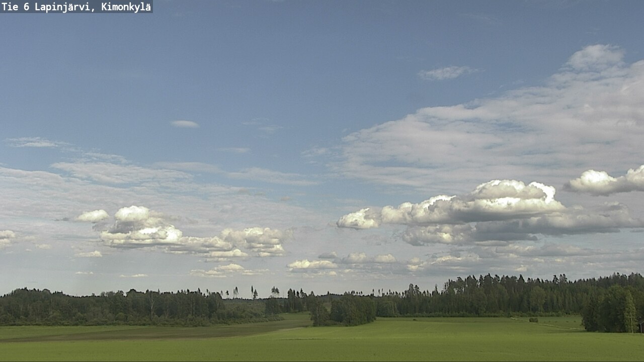 Weather Camera Image Väg 6 Lapinjärvi, Kimoböle, Lapinjärvi, Uusimaa