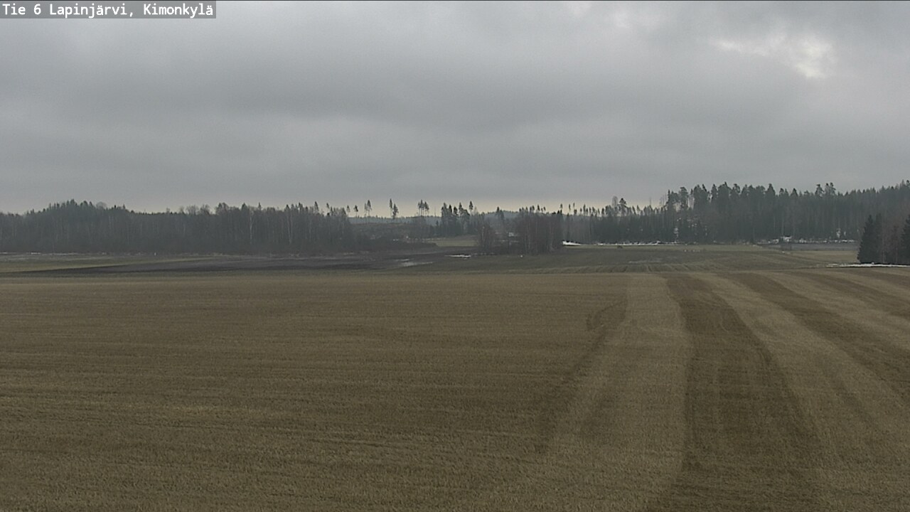 Weather Camera Image Road 6 Lapinjärvi, Kimonkylä, Lapinjärvi, Uusimaa