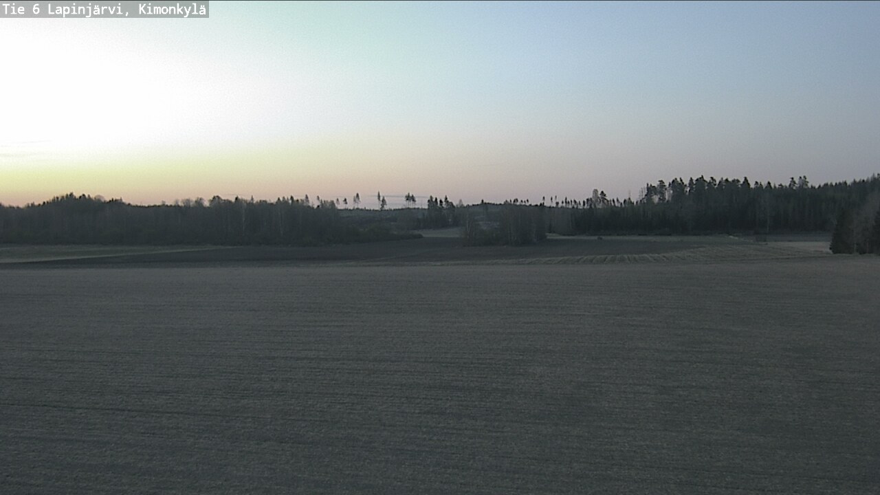 Weather Camera Image Road 6 Lapinjärvi, Kimonkylä, Lapinjärvi, Uusimaa