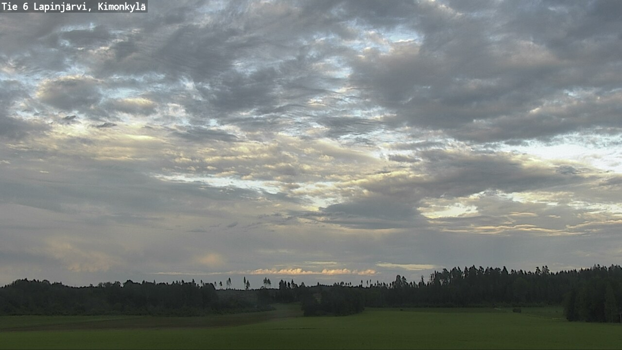 Weather Camera Image Väg 6 Lapinjärvi, Kimoböle, Lapinjärvi, Uusimaa