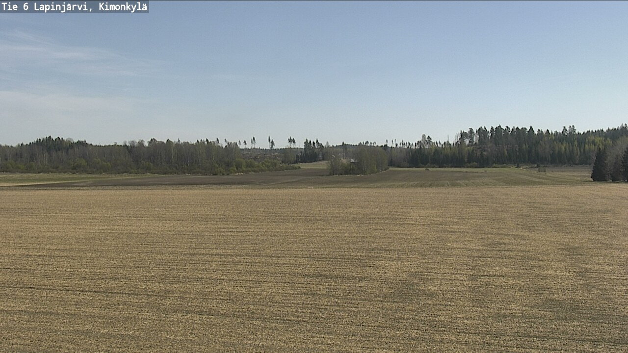 Weather Camera Image Väg 6 Lapinjärvi, Kimoböle, Lapinjärvi, Uusimaa