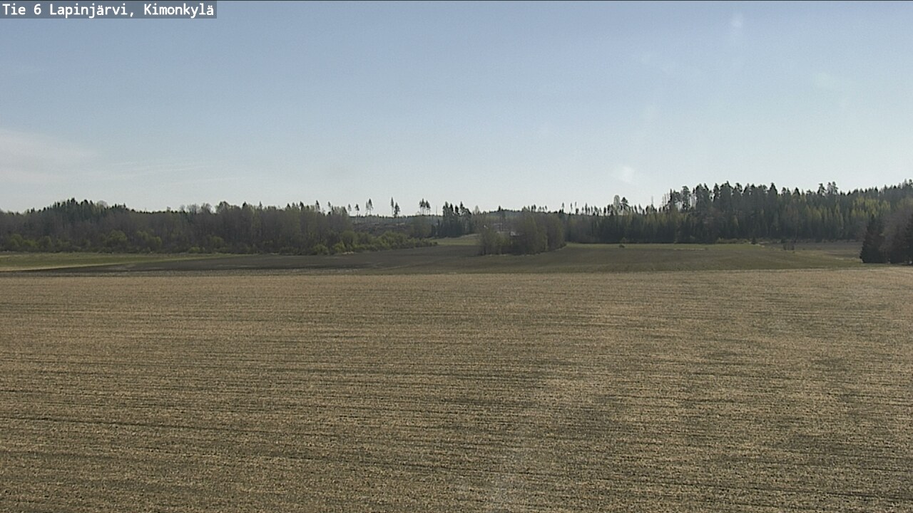 Weather Camera Image Väg 6 Lapinjärvi, Kimoböle, Lapinjärvi, Uusimaa