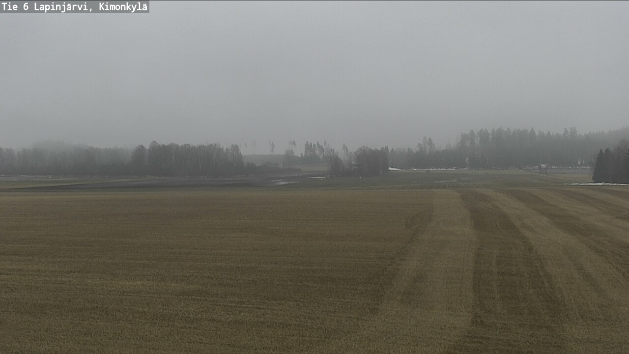 Weather Camera Image Road 6 Lapinjärvi, Kimonkylä, Lapinjärvi, Uusimaa