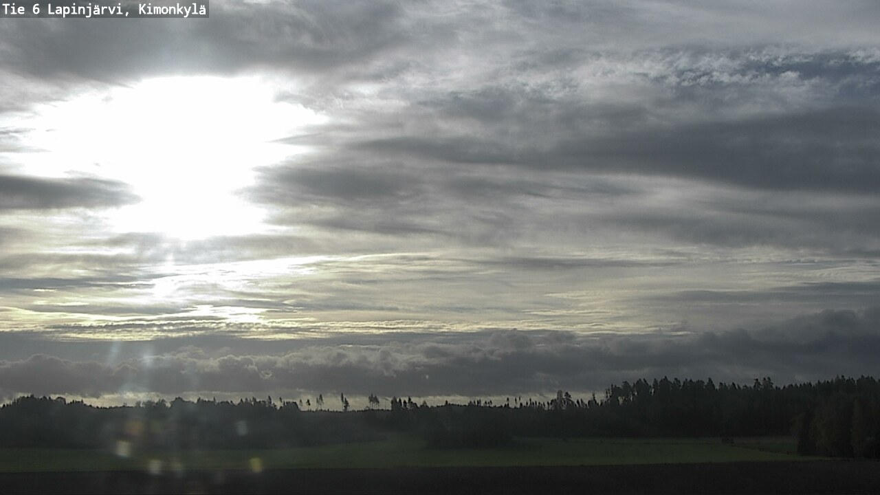Weather Camera Image Road 6 Lapinjärvi, Kimonkylä, Lapinjärvi, Uusimaa