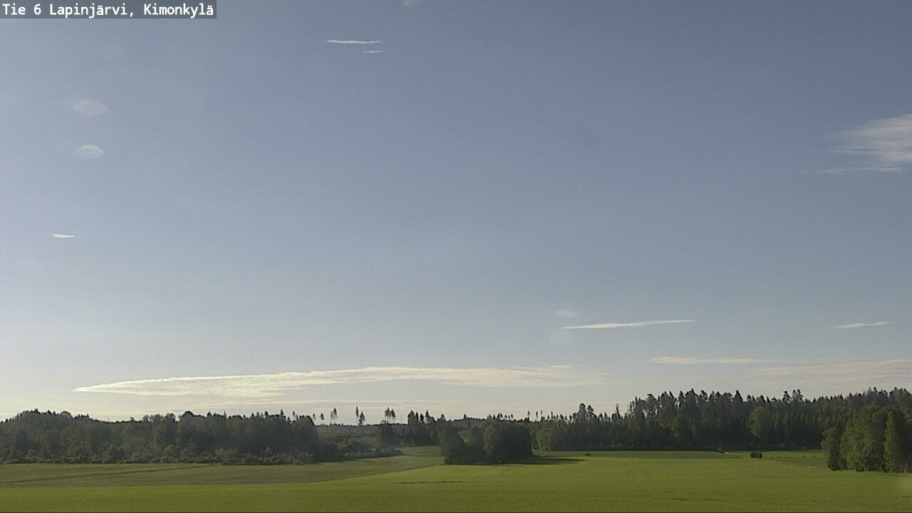 Weather Camera Image Väg 6 Lapinjärvi, Kimoböle, Lapinjärvi, Uusimaa