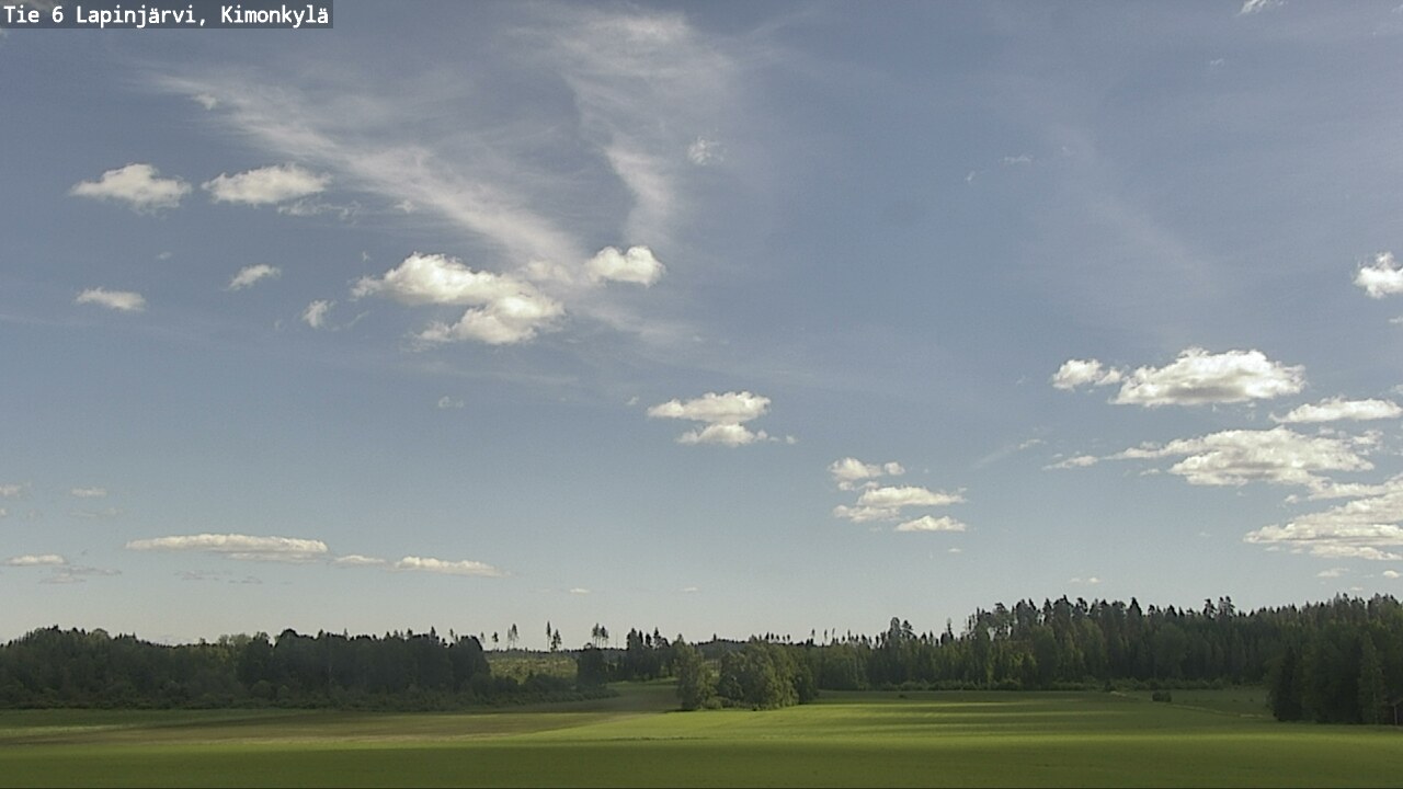 Weather Camera Image Väg 6 Lapinjärvi, Kimoböle, Lapinjärvi, Uusimaa