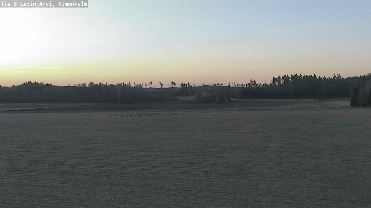 Weather Camera Image Road 6 Lapinjärvi, Kimonkylä, Lapinjärvi, Uusimaa