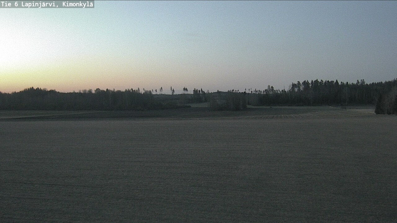 Weather Camera Image Road 6 Lapinjärvi, Kimonkylä, Lapinjärvi, Uusimaa
