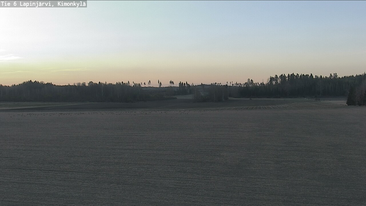 Weather Camera Image Road 6 Lapinjärvi, Kimonkylä, Lapinjärvi, Uusimaa