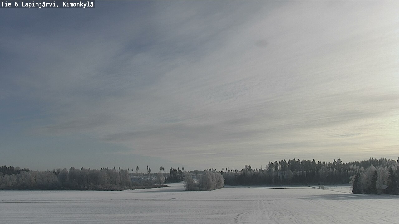 Weather Camera Image Väg 6 Lapinjärvi, Kimoböle, Lapinjärvi, Uusimaa