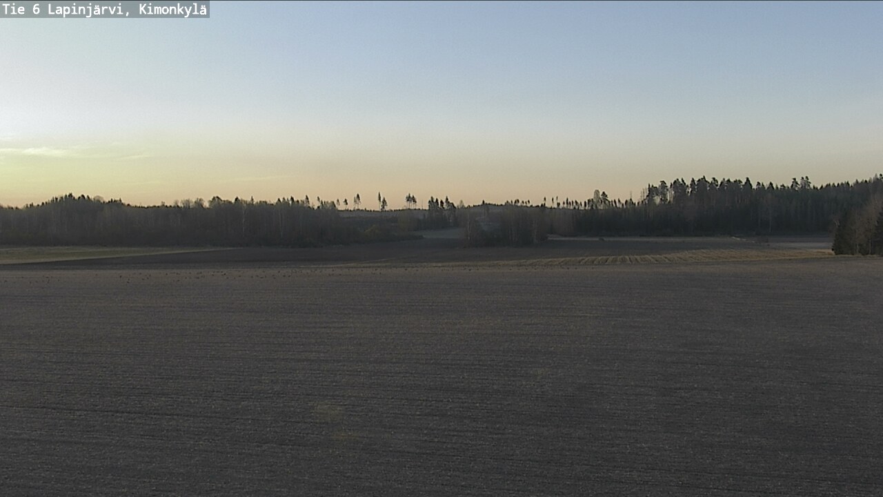 Weather Camera Image Road 6 Lapinjärvi, Kimonkylä, Lapinjärvi, Uusimaa