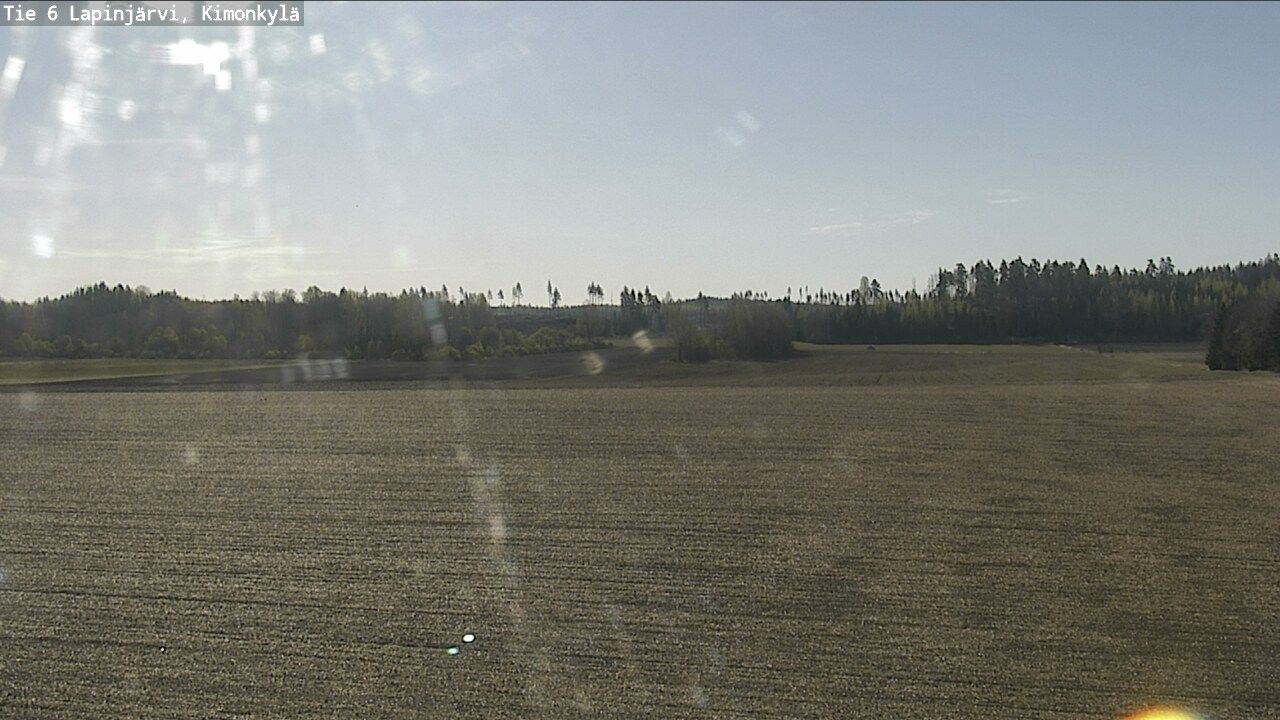 Weather Camera Image Road 6 Lapinjärvi, Kimonkylä, Lapinjärvi, Uusimaa