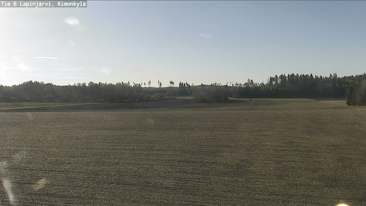 Weather Camera Image Road 6 Lapinjärvi, Kimonkylä, Lapinjärvi, Uusimaa