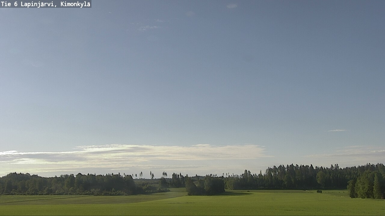 Weather Camera Image Väg 6 Lapinjärvi, Kimoböle, Lapinjärvi, Uusimaa