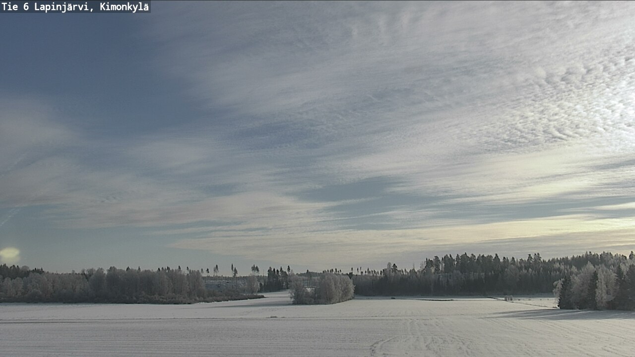 Weather Camera Image Väg 6 Lapinjärvi, Kimoböle, Lapinjärvi, Uusimaa