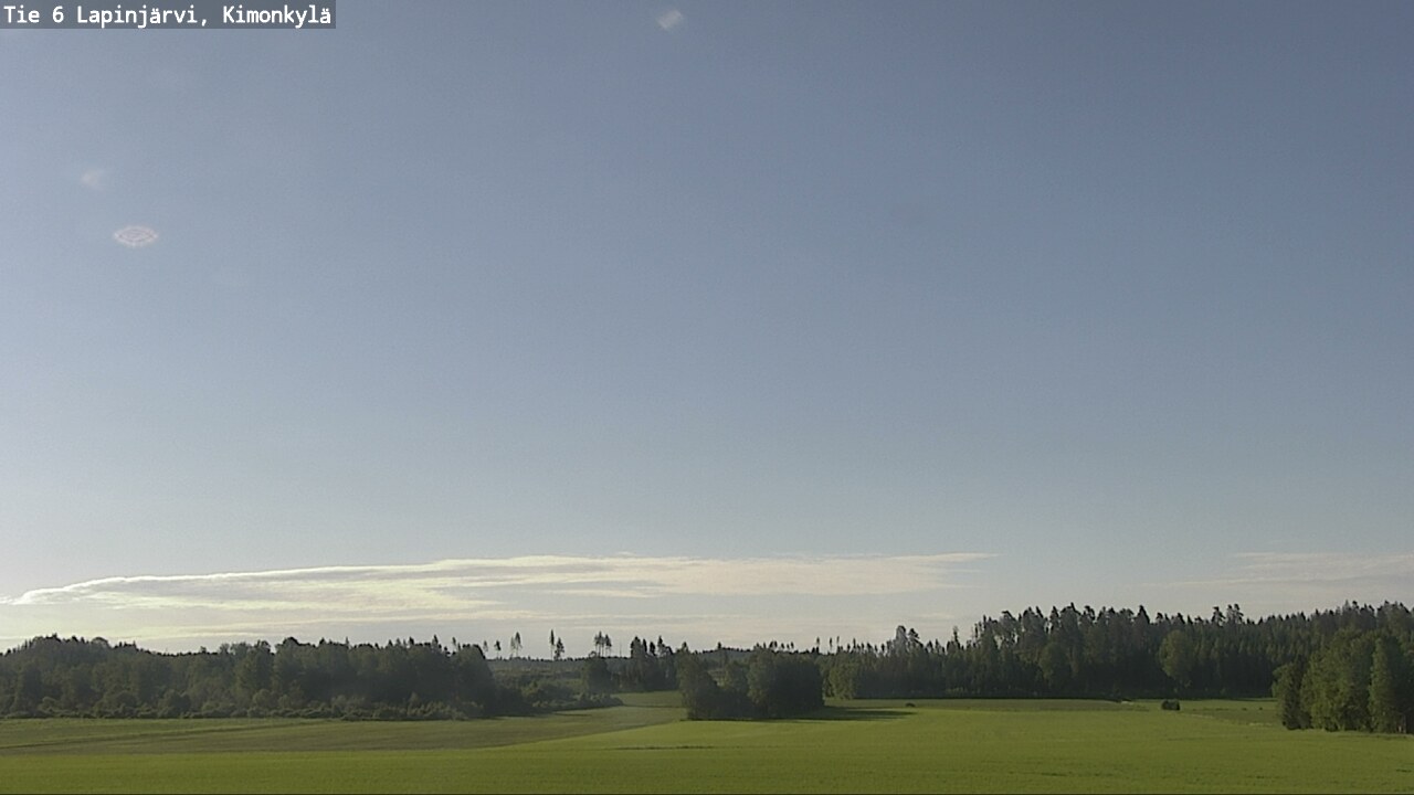 Weather Camera Image Väg 6 Lapinjärvi, Kimoböle, Lapinjärvi, Uusimaa