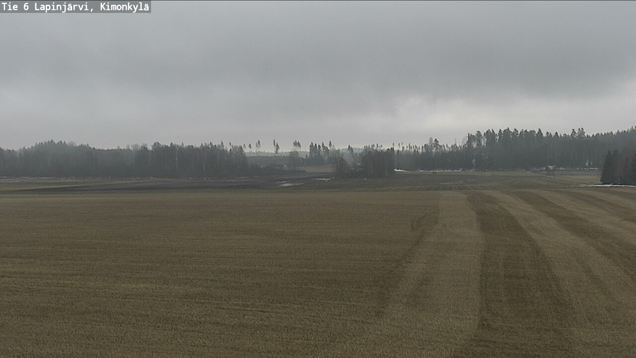 Weather Camera Image Road 6 Lapinjärvi, Kimonkylä, Lapinjärvi, Uusimaa
