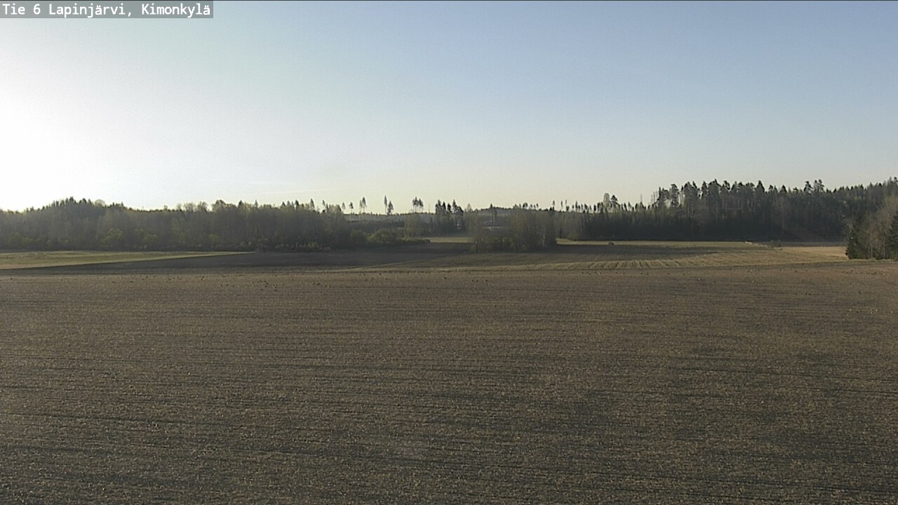 Weather Camera Image Road 6 Lapinjärvi, Kimonkylä, Lapinjärvi, Uusimaa
