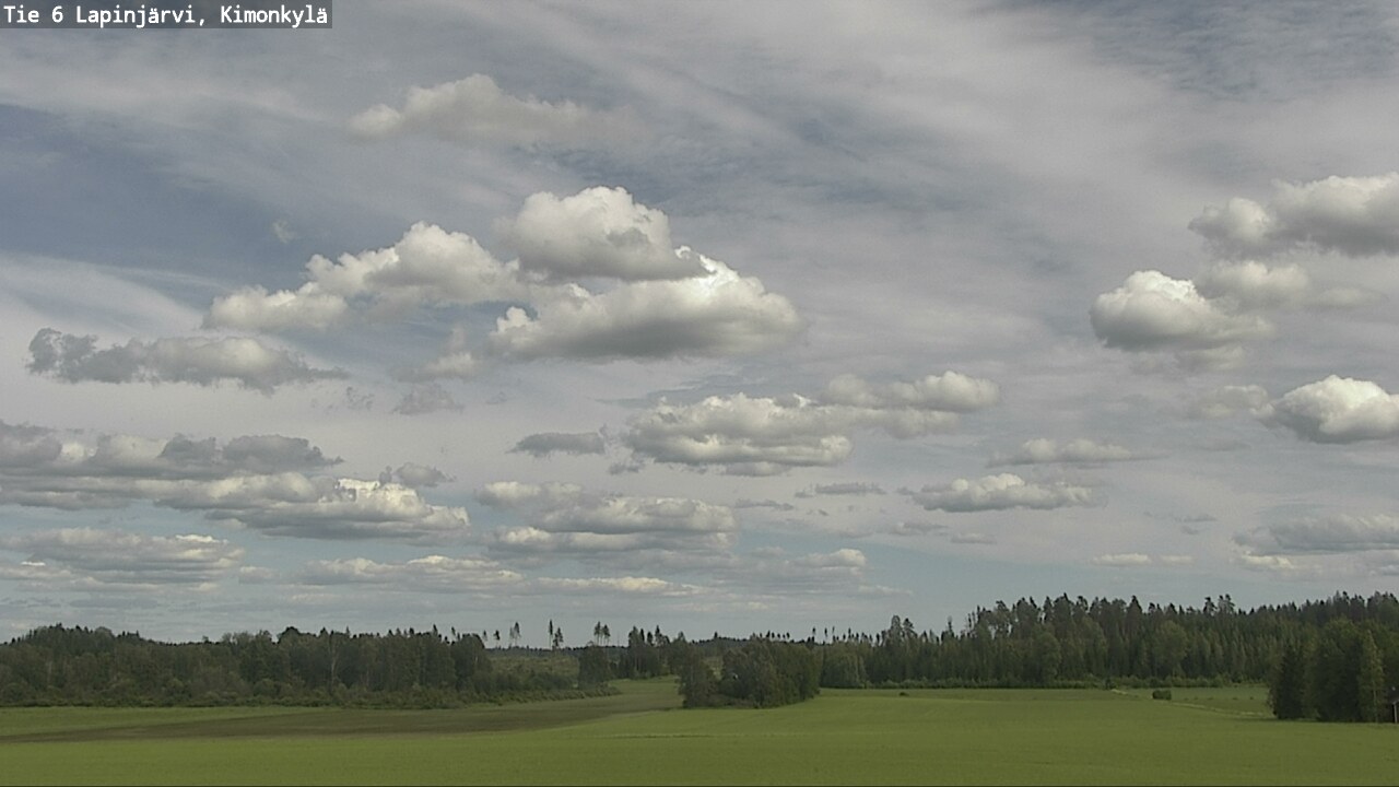 Weather Camera Image Väg 6 Lapinjärvi, Kimoböle, Lapinjärvi, Uusimaa