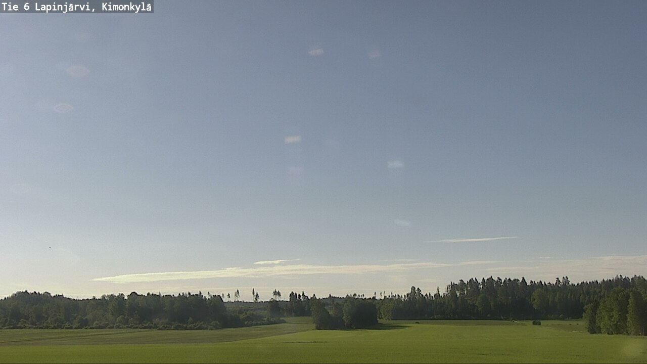 Weather Camera Image Väg 6 Lapinjärvi, Kimoböle, Lapinjärvi, Uusimaa