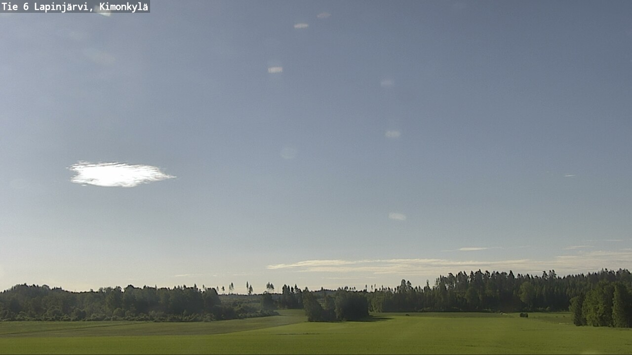 Weather Camera Image Väg 6 Lapinjärvi, Kimoböle, Lapinjärvi, Uusimaa