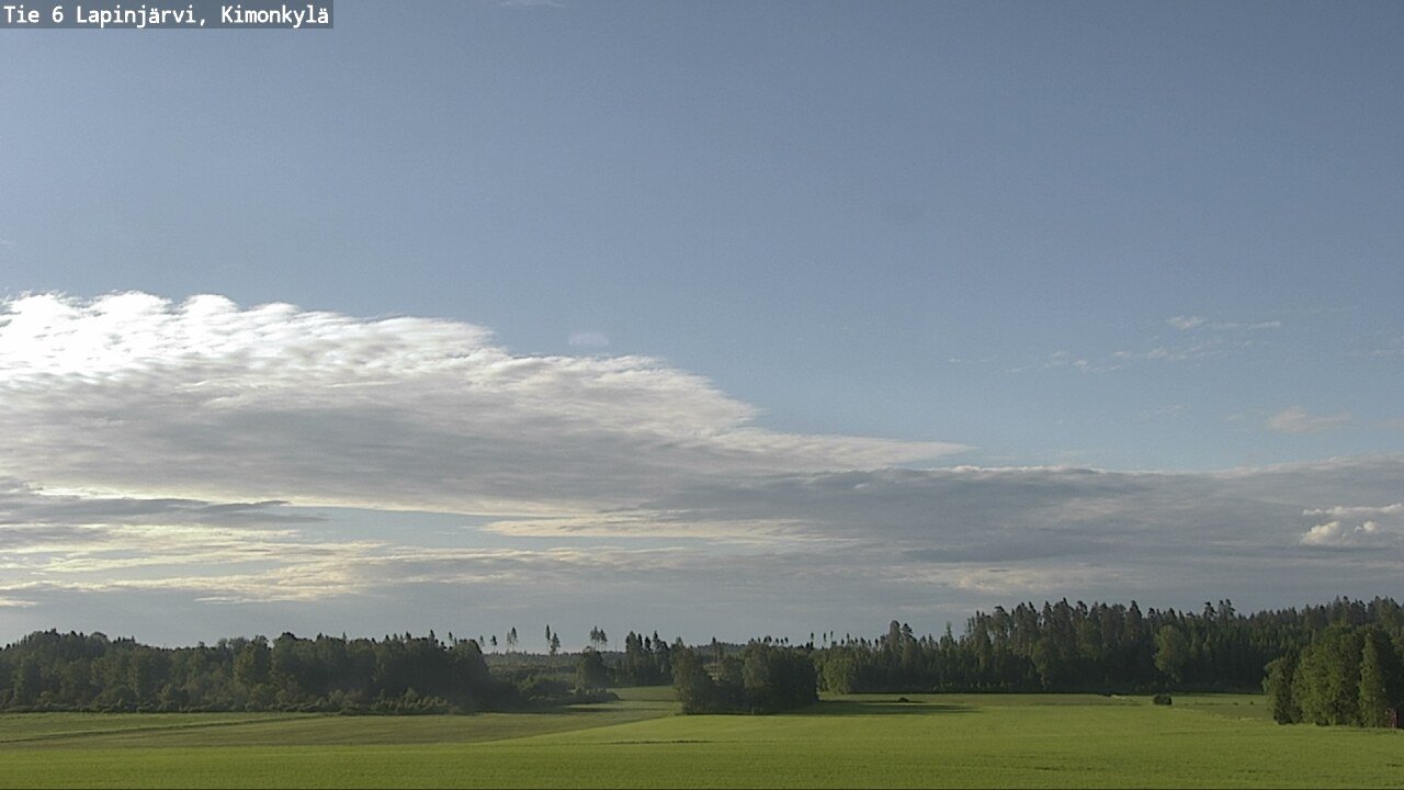 Weather Camera Image Väg 6 Lapinjärvi, Kimoböle, Lapinjärvi, Uusimaa