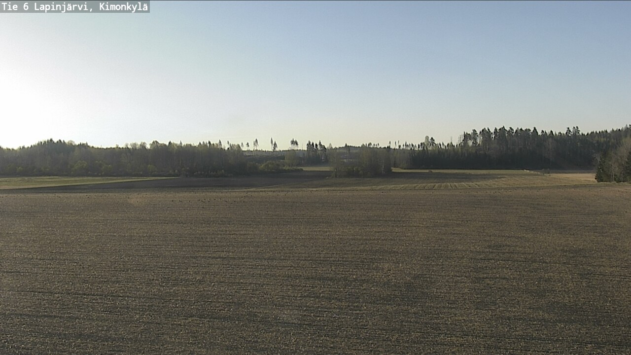 Weather Camera Image Road 6 Lapinjärvi, Kimonkylä, Lapinjärvi, Uusimaa