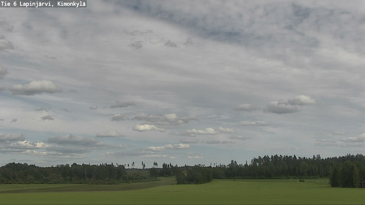 Weather Camera Image Väg 6 Lapinjärvi, Kimoböle, Lapinjärvi, Uusimaa
