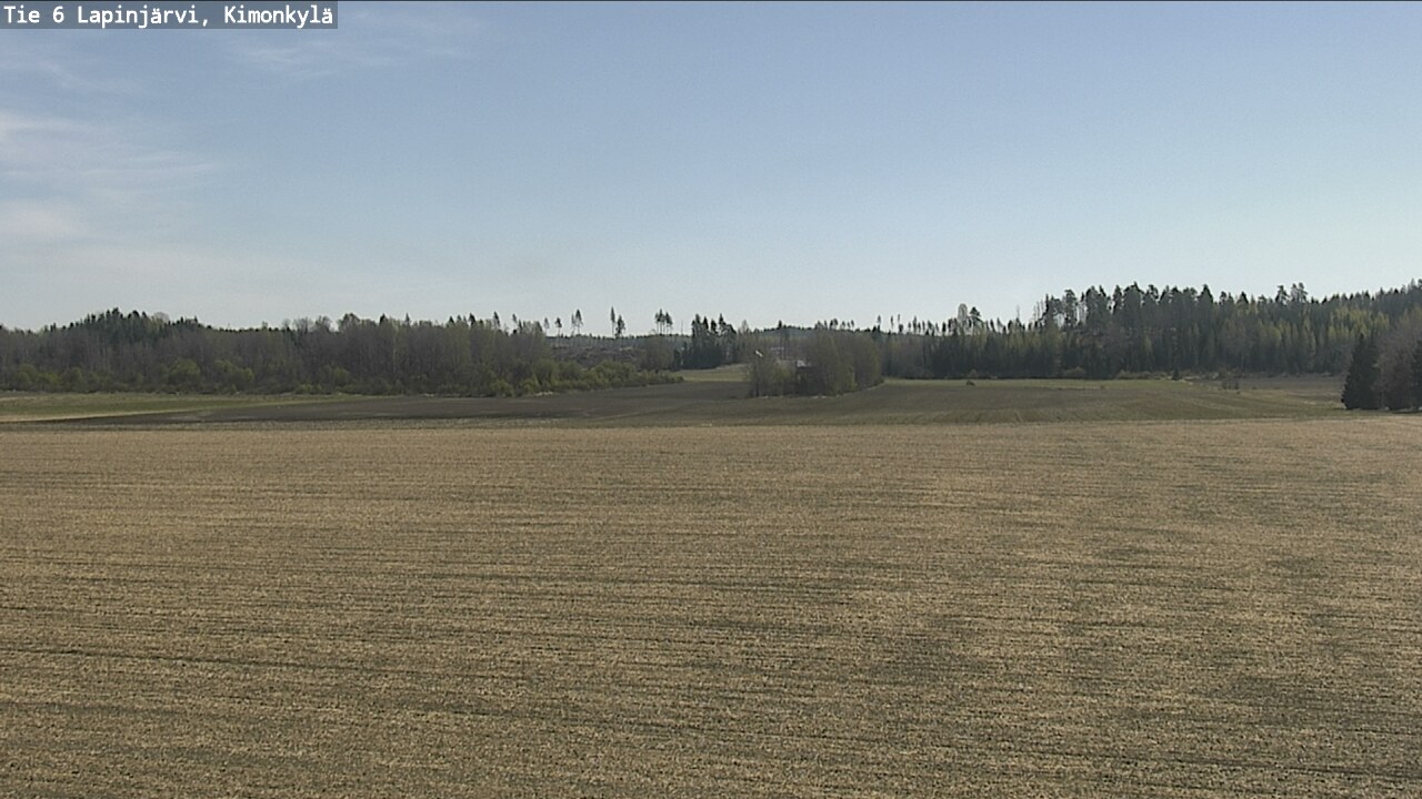 Weather Camera Image Väg 6 Lapinjärvi, Kimoböle, Lapinjärvi, Uusimaa