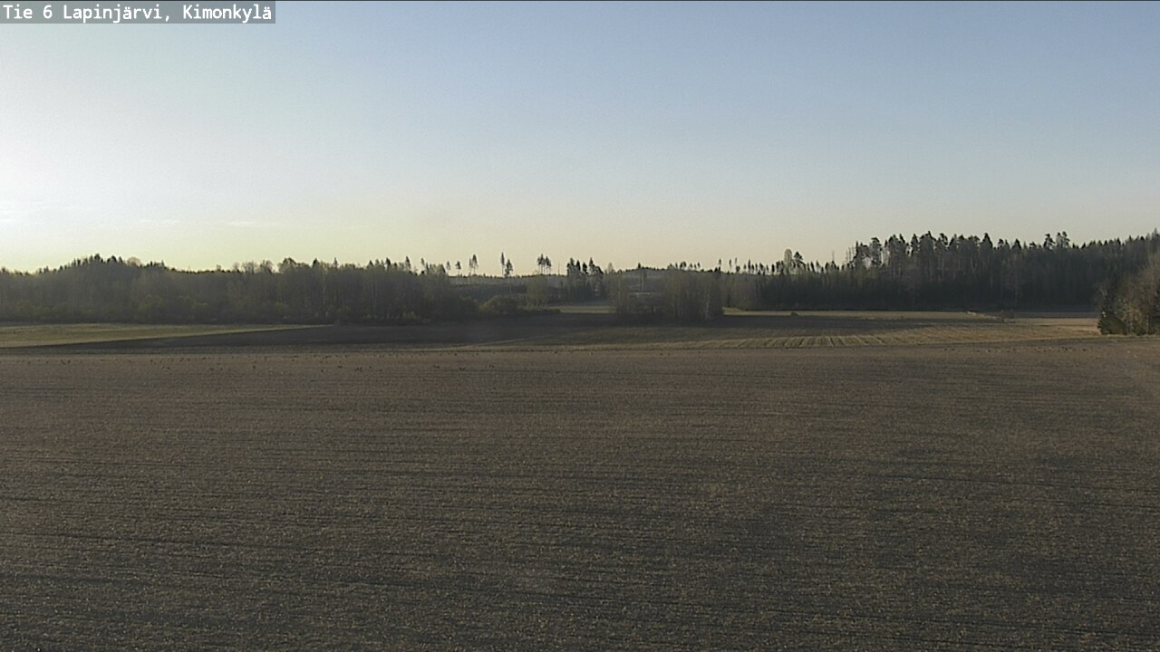 Weather Camera Image Road 6 Lapinjärvi, Kimonkylä, Lapinjärvi, Uusimaa