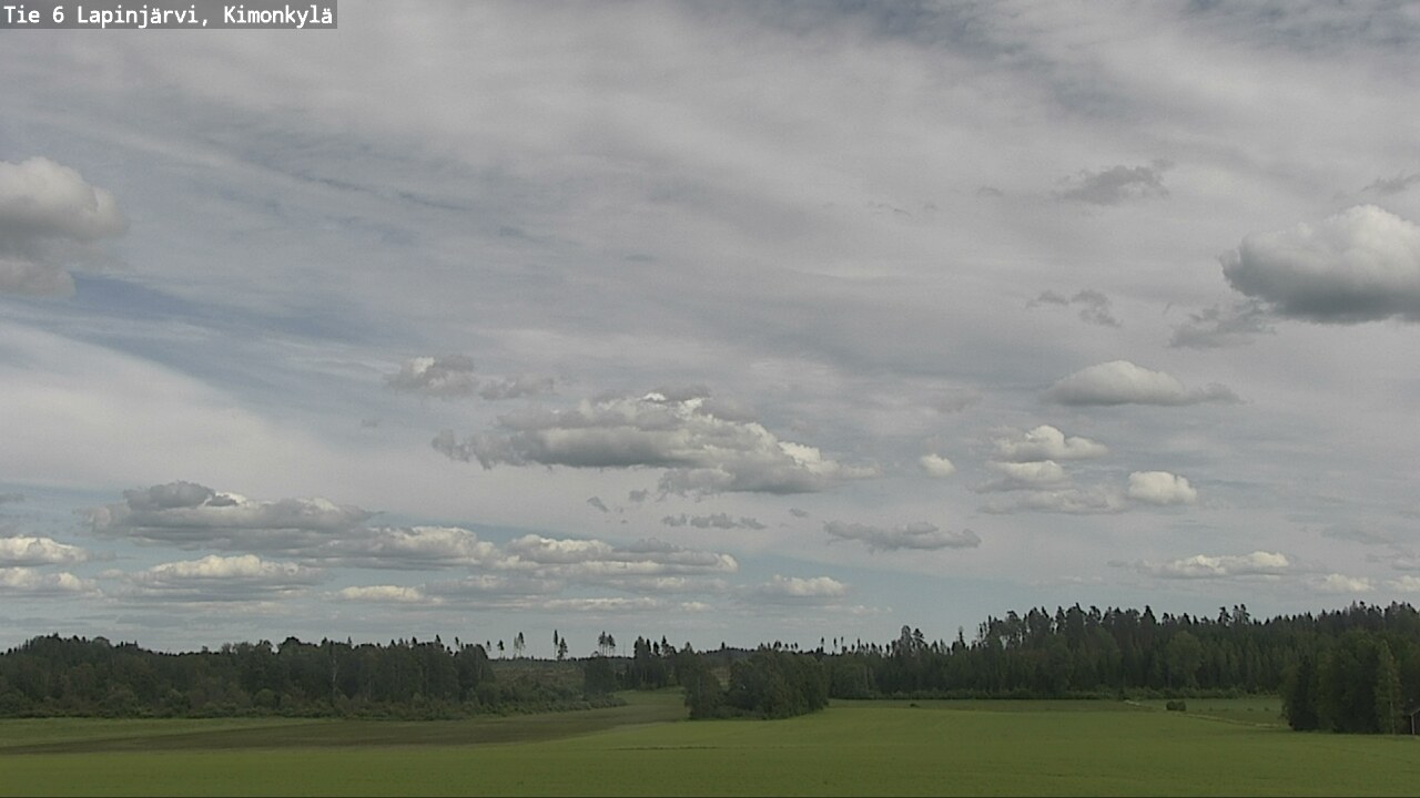 Weather Camera Image Väg 6 Lapinjärvi, Kimoböle, Lapinjärvi, Uusimaa