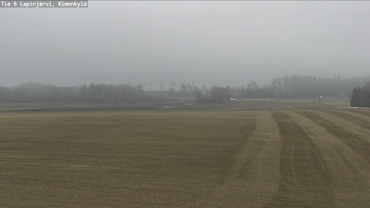 Weather Camera Image Road 6 Lapinjärvi, Kimonkylä, Lapinjärvi, Uusimaa