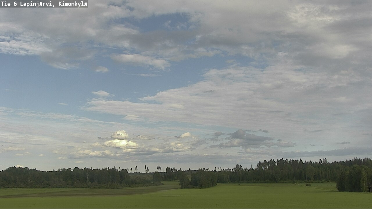 Weather Camera Image Väg 6 Lapinjärvi, Kimoböle, Lapinjärvi, Uusimaa
