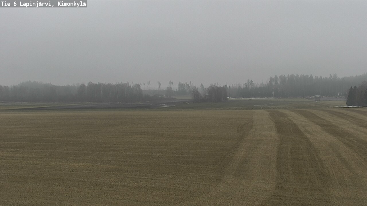 Weather Camera Image Road 6 Lapinjärvi, Kimonkylä, Lapinjärvi, Uusimaa