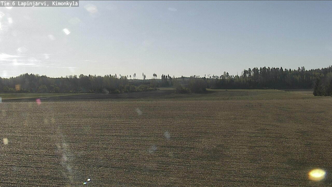 Weather Camera Image Road 6 Lapinjärvi, Kimonkylä, Lapinjärvi, Uusimaa